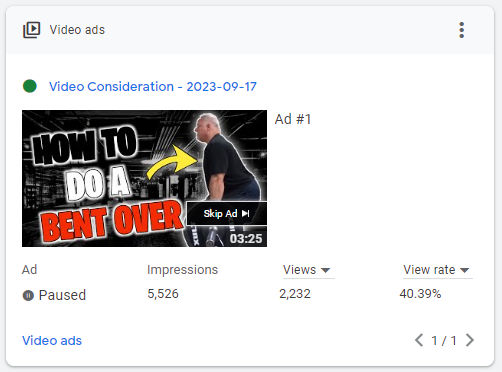 Fitness Video Promotion